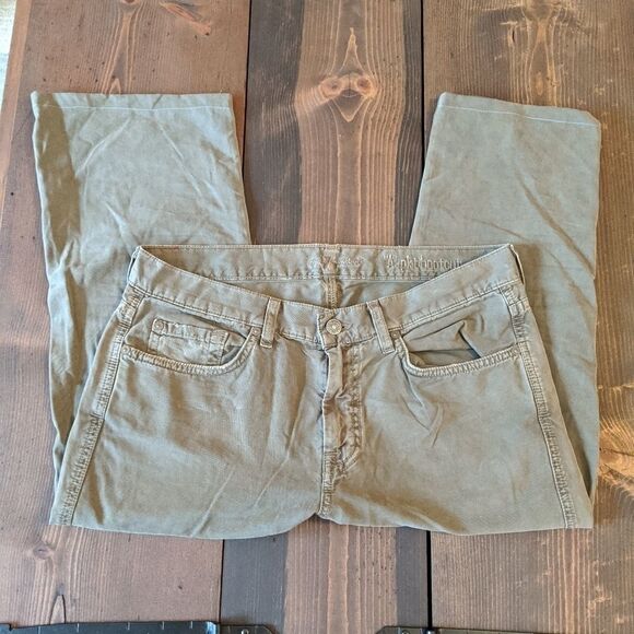 7 For All Mankind A Pkt Bootcut army green size 31 - Picture 1 of 4